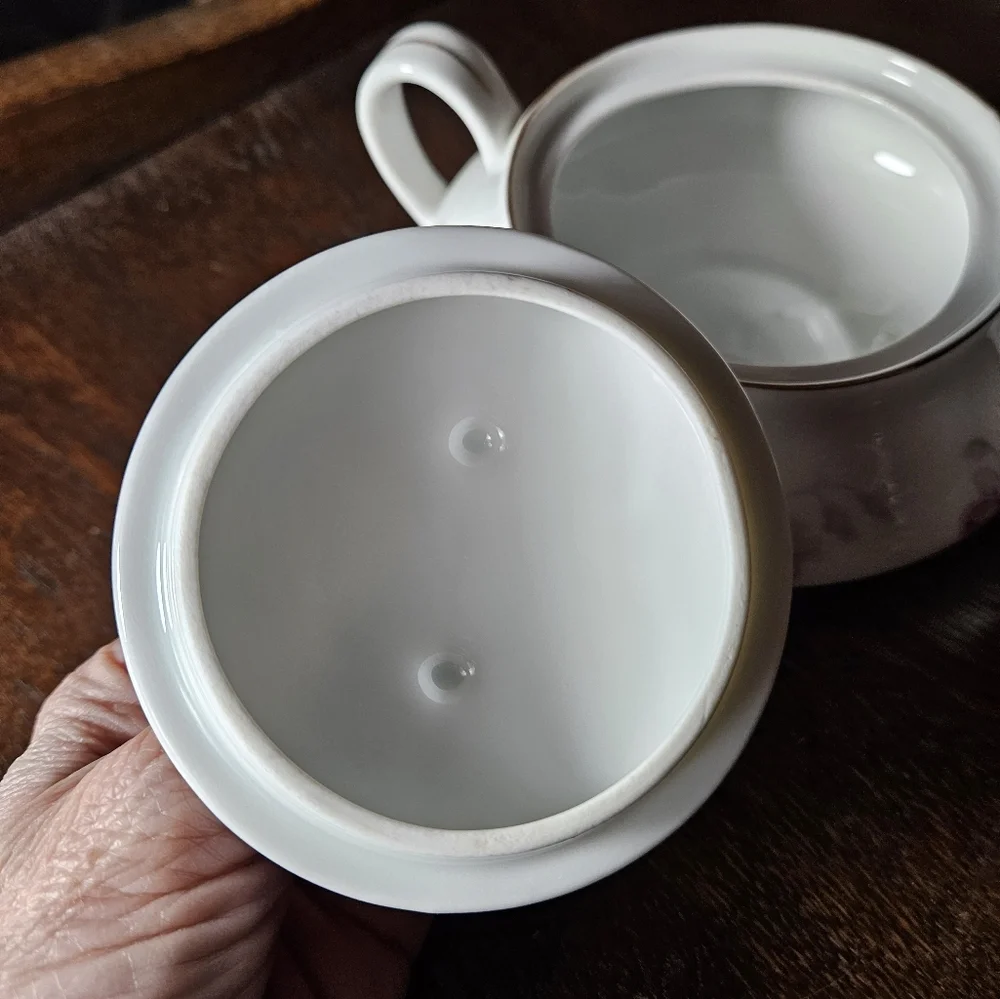Floral Porcelain Sugar Bowl